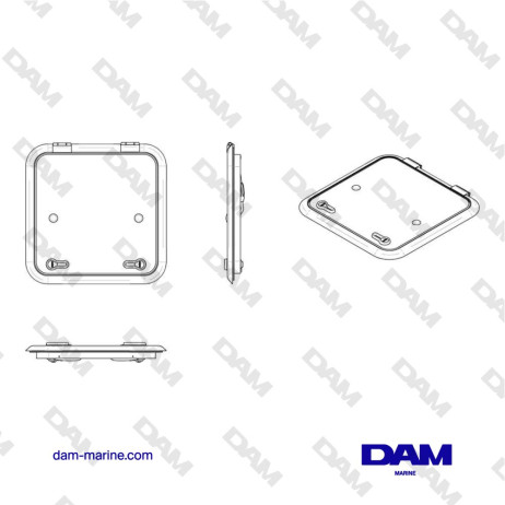 ALTUS DECK COVER TYPE 4242 (CUT OUT SIZE 421 X 421 MM)