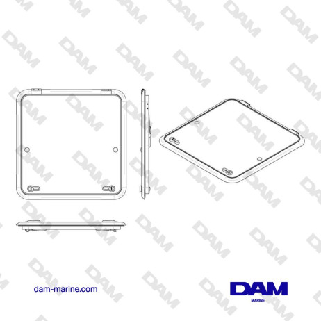 ALTUS TYPE 6363 SURVIVAL HATCH (CUT OUT SIZE 627 X 627 MM)