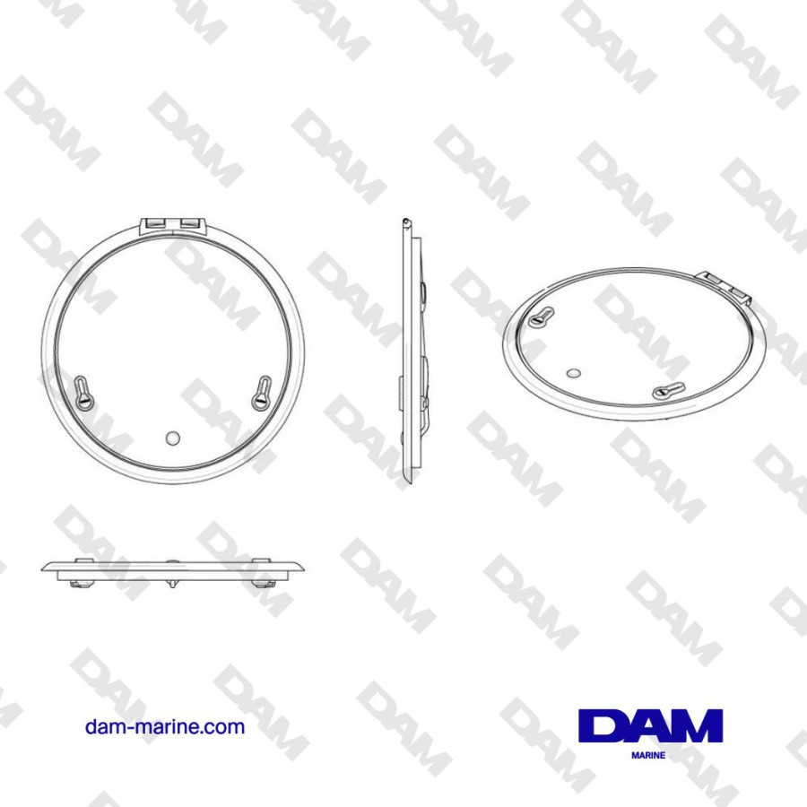 TRAPPE DE SURVIE ALTUS TYPE R520, ROUND (CUT OUT SIZE D 518 MM)