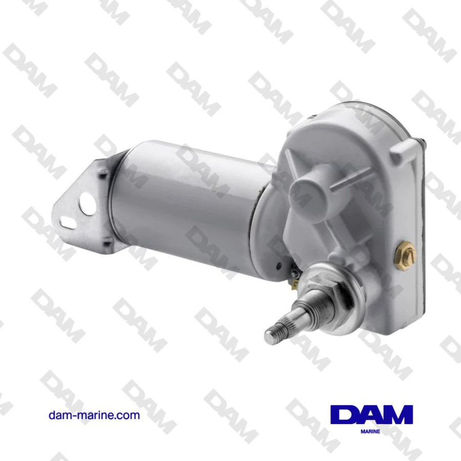 WIPER MOTOR, 12/24 V, SHORT SHAFT 1”, 2 SPEEDS AND RETURN TO STOP AND 2 CO