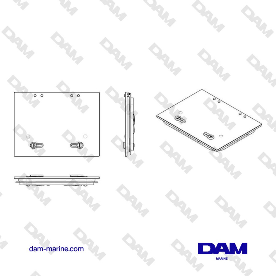 CAPOT DE PONT TYPE 4633 FLUSH FGH (CUT OUT SIZE 457 X 327 MM)
