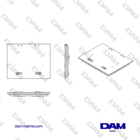 CAPOT DE PONT TYPE 5139 FLUSH FGH (CUT OUT SIZE 507 X 392 MM)