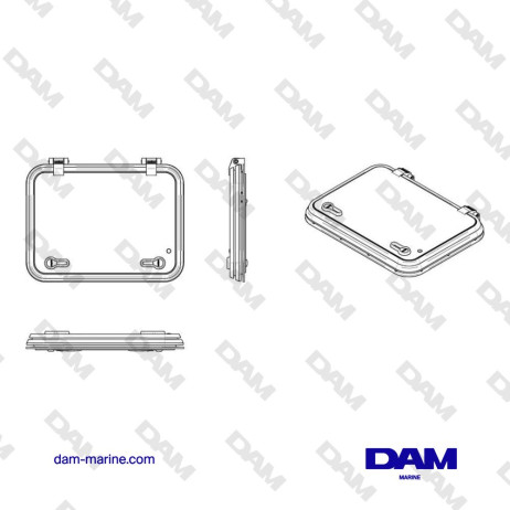 LIBERO DECK COVER TYPE 32, RADIUS 32 MM (CUT OUT SIZE 450 X 320 MM)