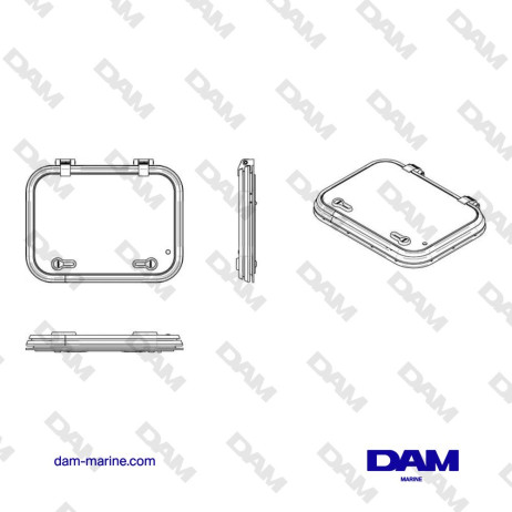 LIBERO DECK COVER TYPE 32, RADIUS 55 MM (CUT OUT SIZE 450 X 320 MM)