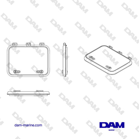 DECK COVER MAGNUS TYPE 4633 (CUT OUT SIZE 457 X 327 MM)