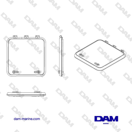 MAGNUS TYPE 4747 SURVIVAL HATCH (CUT OUT SIZE 470 X 470 MM)