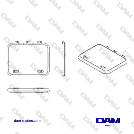 CAPOT DE PONT MAGNUS TYPE 5038 (CUT OUT SIZE 507 X 377 MM)