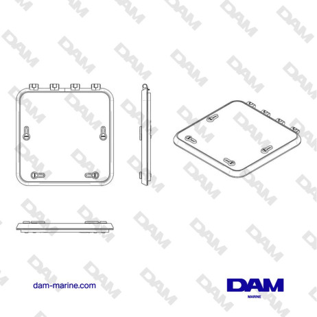 MAGNUS TYPE 5151 SURVIVAL HATCH (CUT OUT SIZE 507 X 507 MM)