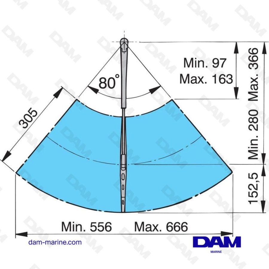 MOTEUR D'ESSUIE-GLACES 12 V (BRAS ET BALAI INCLUS)