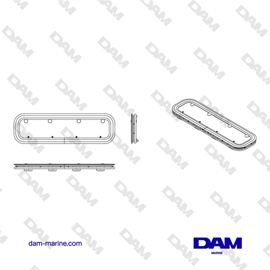 OJO DE BUEY DE ALUMINIO DE PERFIL BAJO TIPO PA6317 CATEGORÍA A3 CON MOSQUITERA CONTRA PA