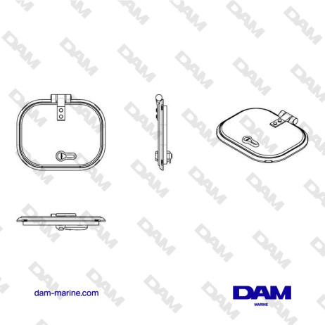CAPOT DE VENTILATION PLANUS TYPE 30 (CUT OUT SIZE 300 X 230 MM)