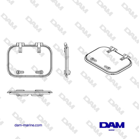 CAPOT DE PONT PLANUS TYPE 32 (CUT OUT SIZE 424 X 294 MM)
