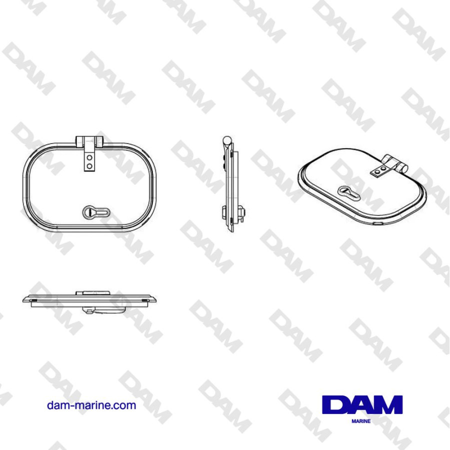 CAPOT DE VENTILATION PLANUS TYPE 34 (CUT OUT SIZE 340 X 210 MM)