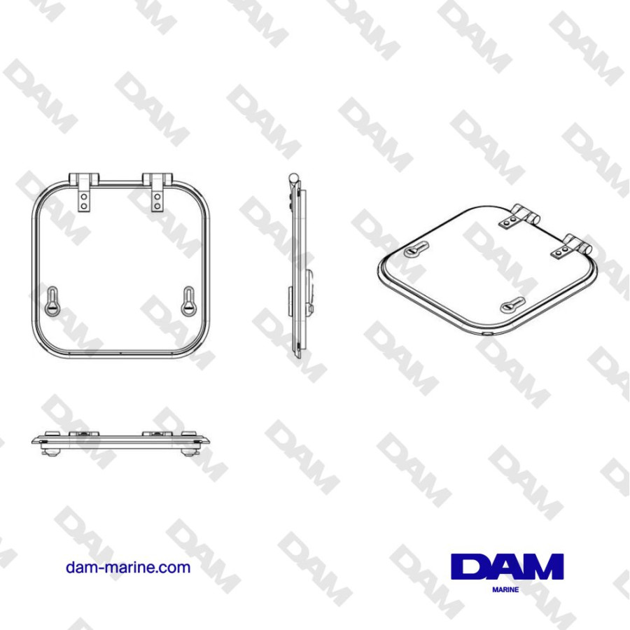 PLANUS TYPE 45 SURVIVAL HATCH (CUT OUT SIZE 424 X 424 MM)