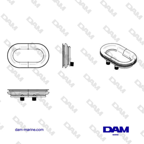 HUBLOT, ALUMINIO, CATEGORÍA A1 (RECORTE 270 X 148 MM), RADIO 74 MM