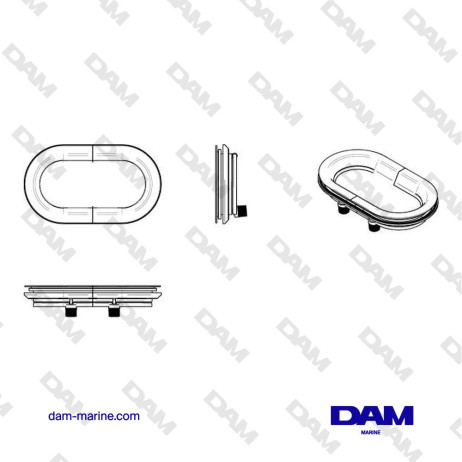 HUBLOT, ALUMINIO, CATEGORÍA A1 (RECORTE 320 X 174 MM), RADIO 87 MM