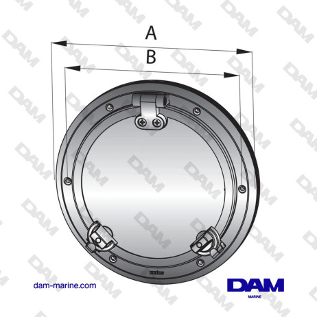 HUBLOT, INOX, TIPO PWS32A1, CATEGORIA A1 (FORO Ø 238 MM)