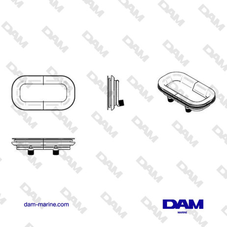 HUBLOT, ALUMINUM, TYPE PZ611, CATEGORY A1, INCL. MOSQUITO SCREEN