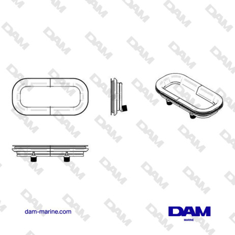 HUBLOT, ALLUMINIO, TIPO PZ621, CATEGORIA A1, INCL. ZANZARIERA