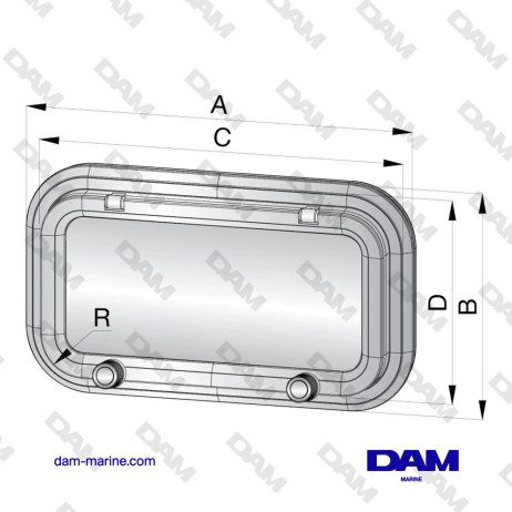 HUBLOT, ALUMINUM, TYPE PZ621, CATEGORY A1, INCL. MOSQUITO SCREEN
