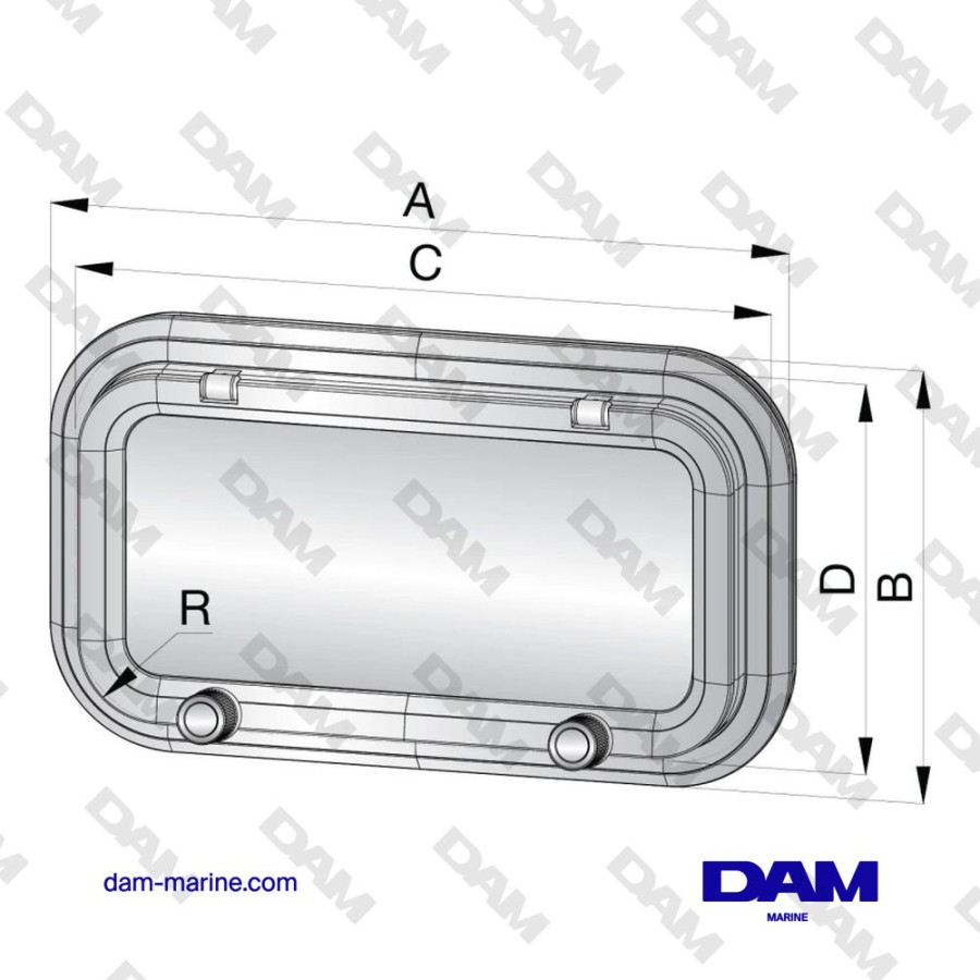 HUBLOT, ALUMINUM, TYPE PZ621, CATEGORY A1, INCL. MOSQUITO SCREEN
