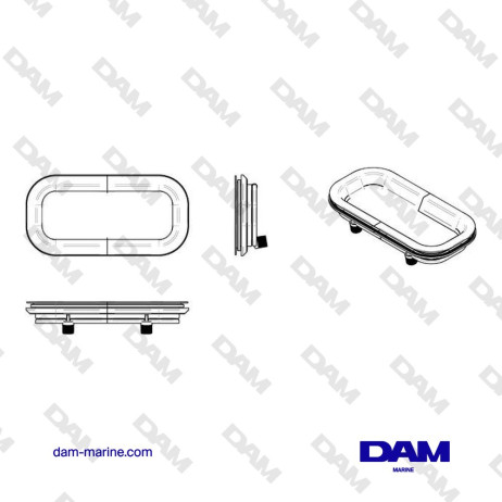 HUBLOT, ALLUMINIO, TIPO PZ641, CATEGORIA A1, INCL. ZANZARIERA