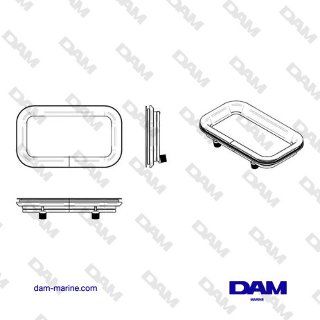 HUBLOT, ALUMINUM, TYPE PZ661, CATEGORY A1, INCL. MOSQUITO SCREEN