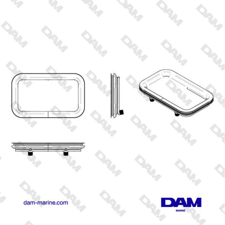 HUBLOT, ALUMINUM, TYPE PZ671, CATEGORY A1, INCL. MOSQUITO SCREEN