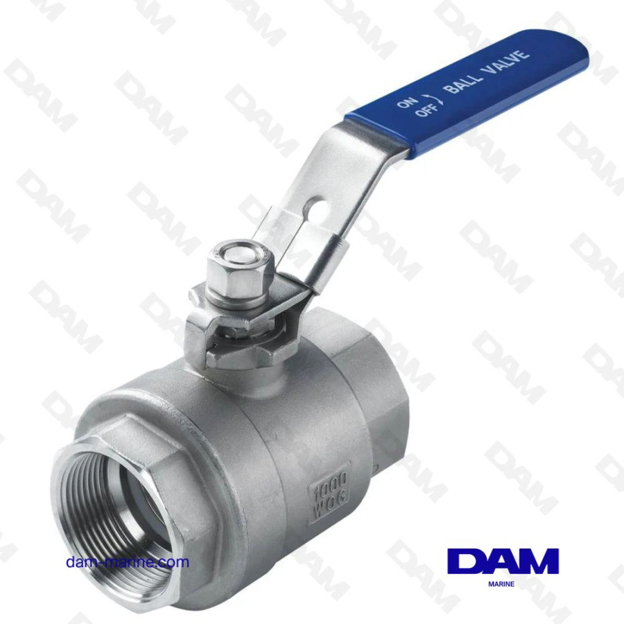 BALL VALVE, STAINLESS STEEL, G1