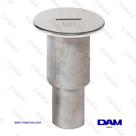 ENTRADA DE AGUAS RESIDUALES PARA TUBERÍA Ø 38 MM TAPA Ø 87 MM, ACERO INOXIDABLE