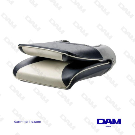 ASIENTO PLEGABLE DE LUJO ULTRALIGERO, AZUL MARINO/BLANCO