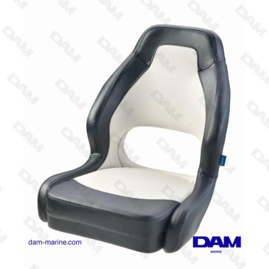 SEDILE SPORTIVO CONDUCENTE BIANCO ED ESTERNO NERO