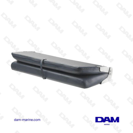 PANCA PIEGHEVOLE DI LUSSO A 2 POSTI, BLU NAVY, CUCITURE BIANCHE