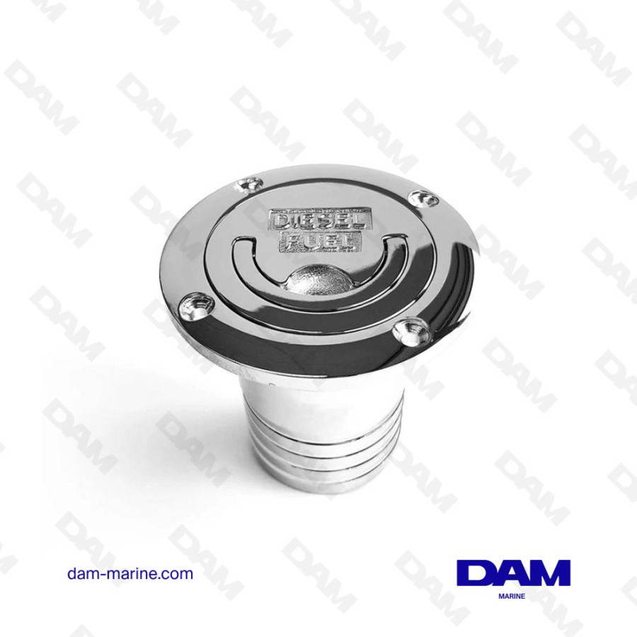 ENTRADA DE CUBIERTA "DIÉSEL" PARA TUBO DE Ø 51 MM, CON ANILLA DE TIRO, LATÓN CH