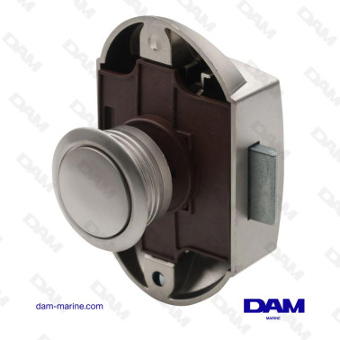 PUSH LOCK WITH CHROME BUTTON, 70 X 45 X 20 MM