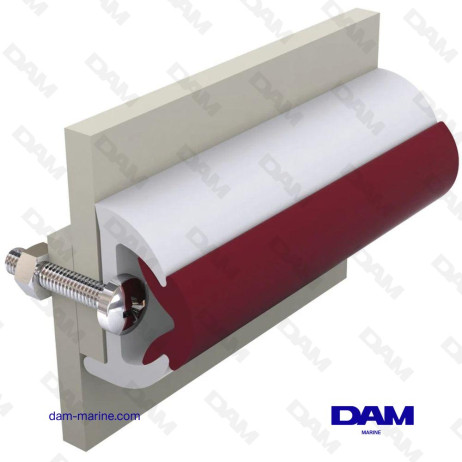 LISTON DE PROTECTION BLANC, POLY30 X 26 MM, ROULEAU DE 20 M.