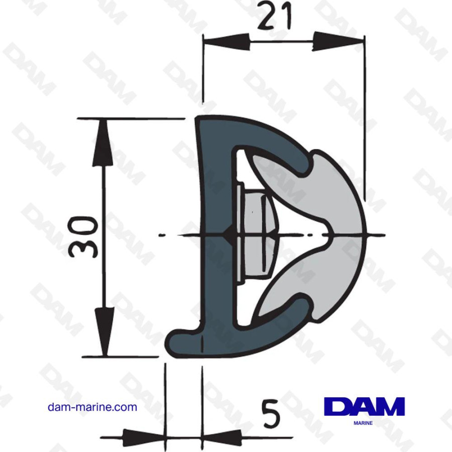 LISTON DE PROTECTION BLANC, POLY30 X 26 MM, ROULEAU DE 30 M.