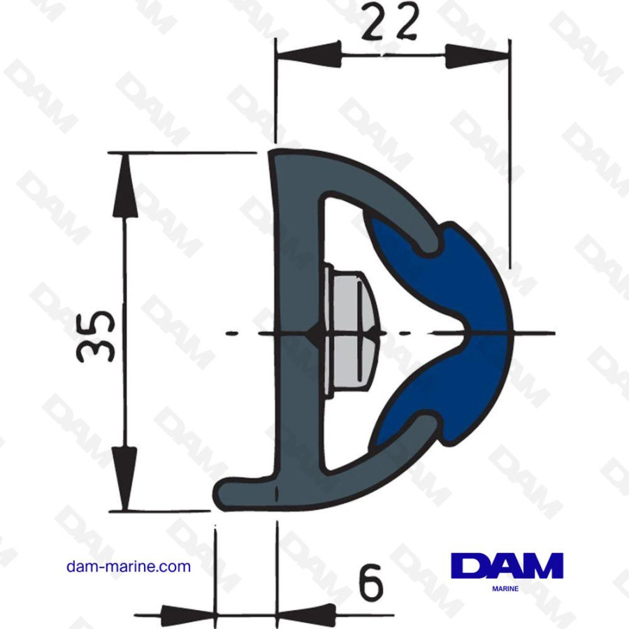 LISTON DE PROTECTION BLANC, POLY35 X 28 MM, ROULEAU DE 20 M.