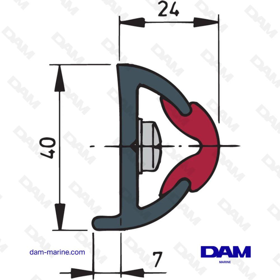 TIRA PROTECTORA BLANCA, POLY40 X 31 MM, ROLLO DE 30 M.