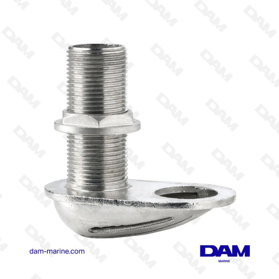 STAINLESS STEEL THRU-HULL FITTING WITH STRAINER G1 1/4''