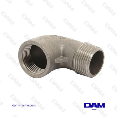 COUDE 90° AISI 316 MALE -...