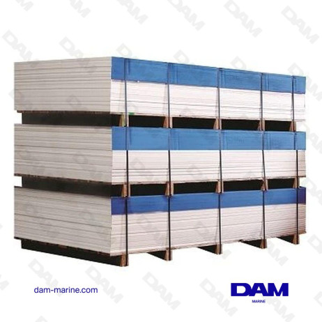 PANNEAU EN POLY-WOOD, BLANC, 1210 X 600 X 12 MM D'EPAISSEUR