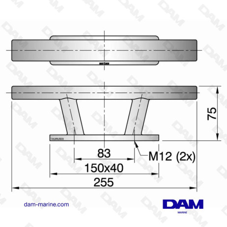 TAURUS TYPE 3 CLEAT, LENGTH 255 MM