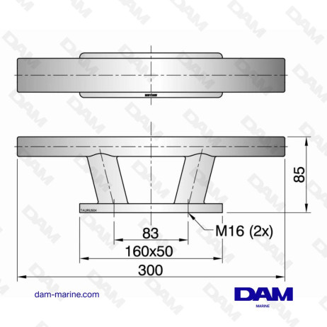 TAURUS TYPE 4 CLEAT, LENGTH 300 MM