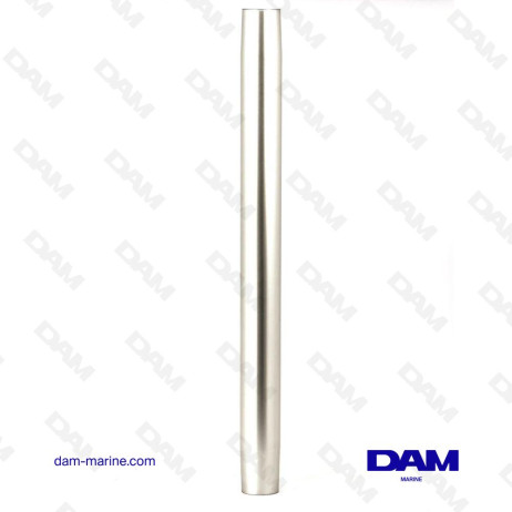 ANODIZED POLISHED SCREW-ON TABLE LEG, GAS LIFT ADJUSTMENT, HEIGHT 68 CM