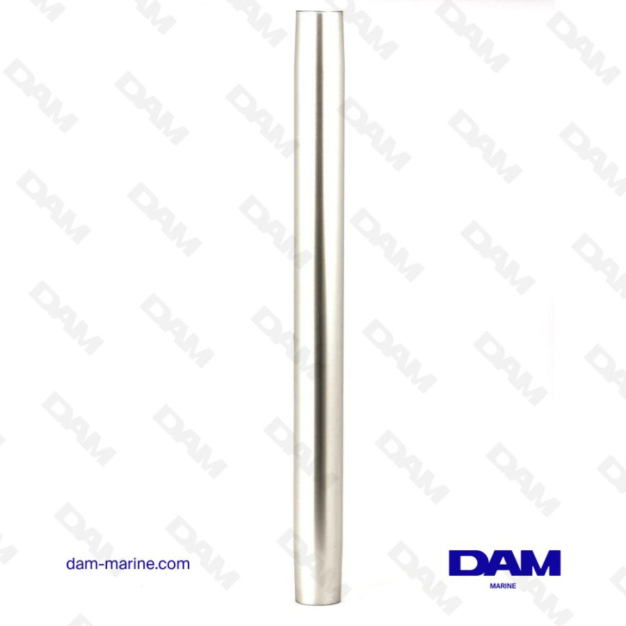 ANODIZED POLISHED SCREW-ON TABLE LEG, GAS LIFT ADJUSTMENT, HEIGHT 68 CM