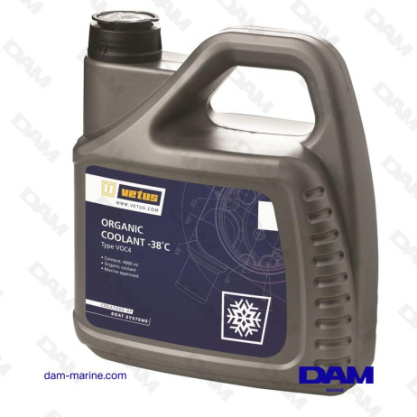 LIQUIDE DE REFROIDISSEMENT VETUS ORGANIC COOLANT-38, CONTENU 1 L