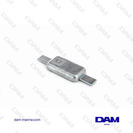 ANODE DE COQUE A SOUDER RECTANGULAIRE 0,68KG - ZINC