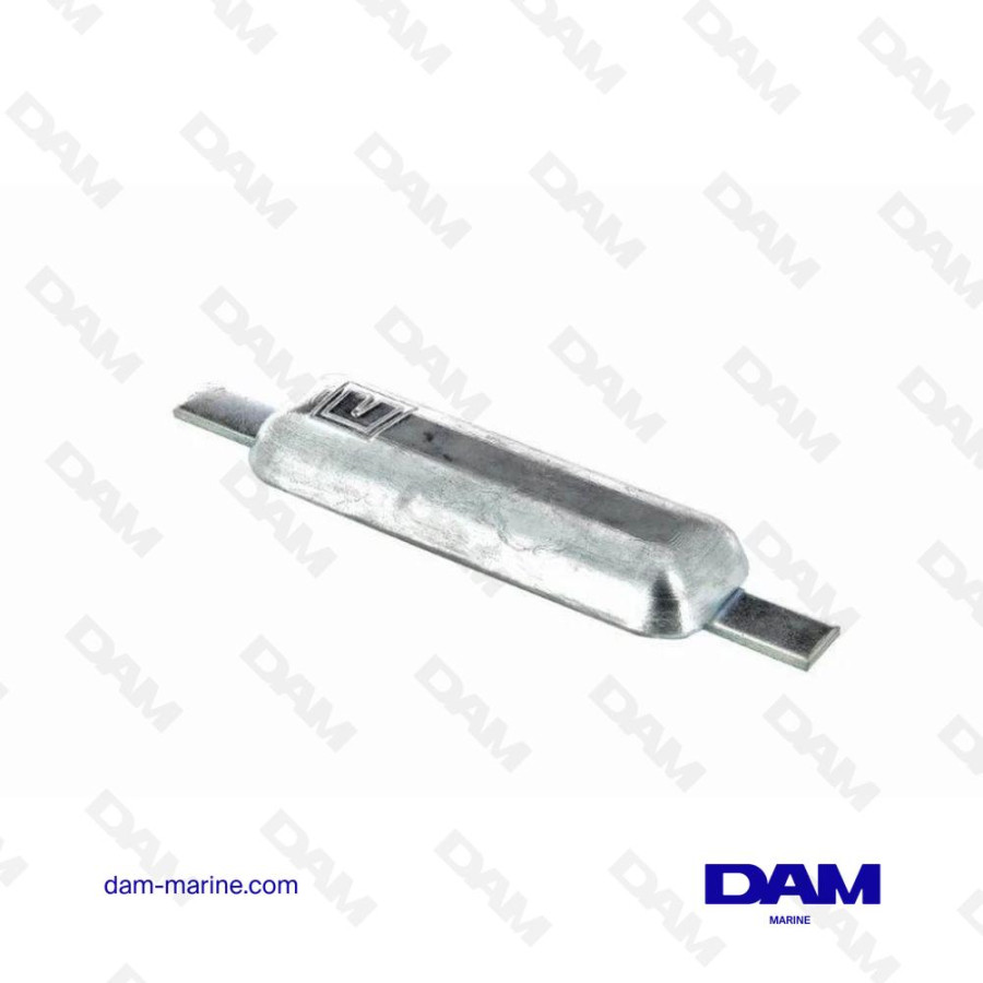 ANODE DE COQUE A SOUDER RECTANGULAIRE 1,05KG - ALUMINIUM