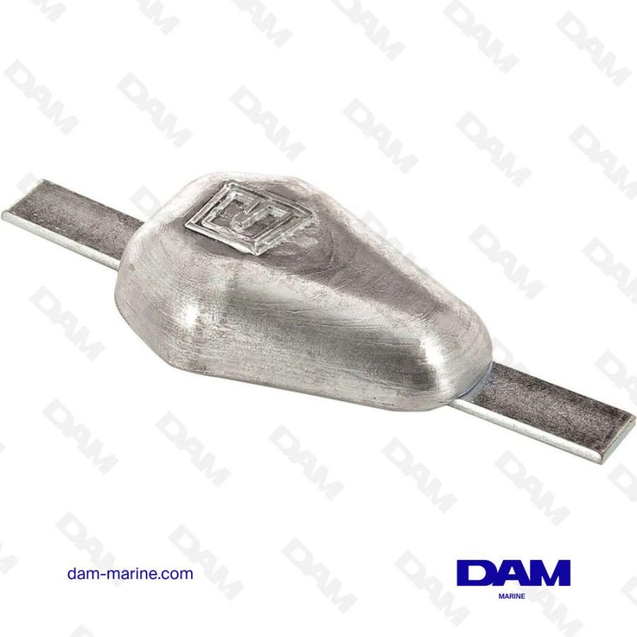 ANODE DE COQUE A SOUDER GOUTTE 0,55KG - ALUMINIUM